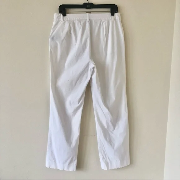Lauren Ralph Lauren White Cotton Pants Size 10 - Picture 7 of 7